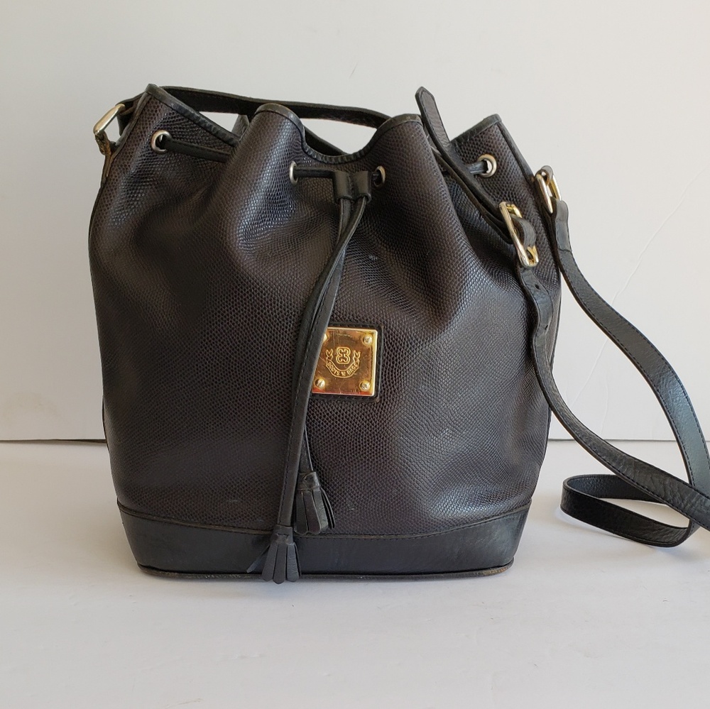 BOOTS N BAGS BLACK LEATHER BAG